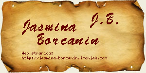 Jasmina Borčanin vizit kartica